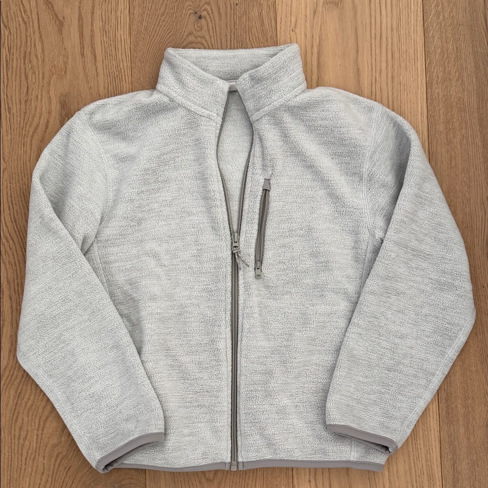 Uniqlo Kids Light Gray Zip-Up Sweater